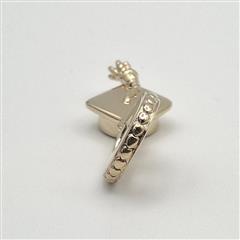 Pandora MET ALE 14K Yellow Gold Plated Graduation Cap Dangle Charm 761892C00